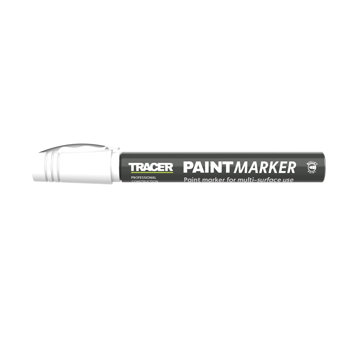 TRACER Μαρκαδόρος ανεξίτηλος βαρέως τύπου λευκός APTM2