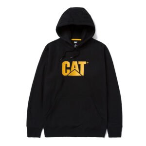 CAT Μπλούζα φούτερ με κουκούλα trademark μαύρη 2XL W10646-016