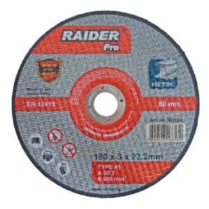RAIDER Τροχός κοπής μετάλλου Pro 115*2.5*22.2mm 160122