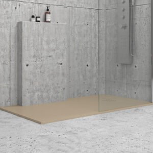 Ντουζιέρα ορθογώνια υψηλής αντοχής CLASSIC Beige KARAG 100x90cm