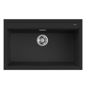 Νεροχύτης κουζίνας BEST 130 Black 86 ELLECI 79x51cm