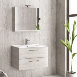 Βάση με δύο συρτάρια Ice Oak 8902 URBAN 60 KARAG