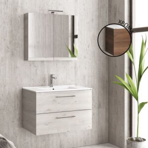 Βάση με δύο συρτάρια Brown 8702 URBAN 75 KARAG 74x45x48cm